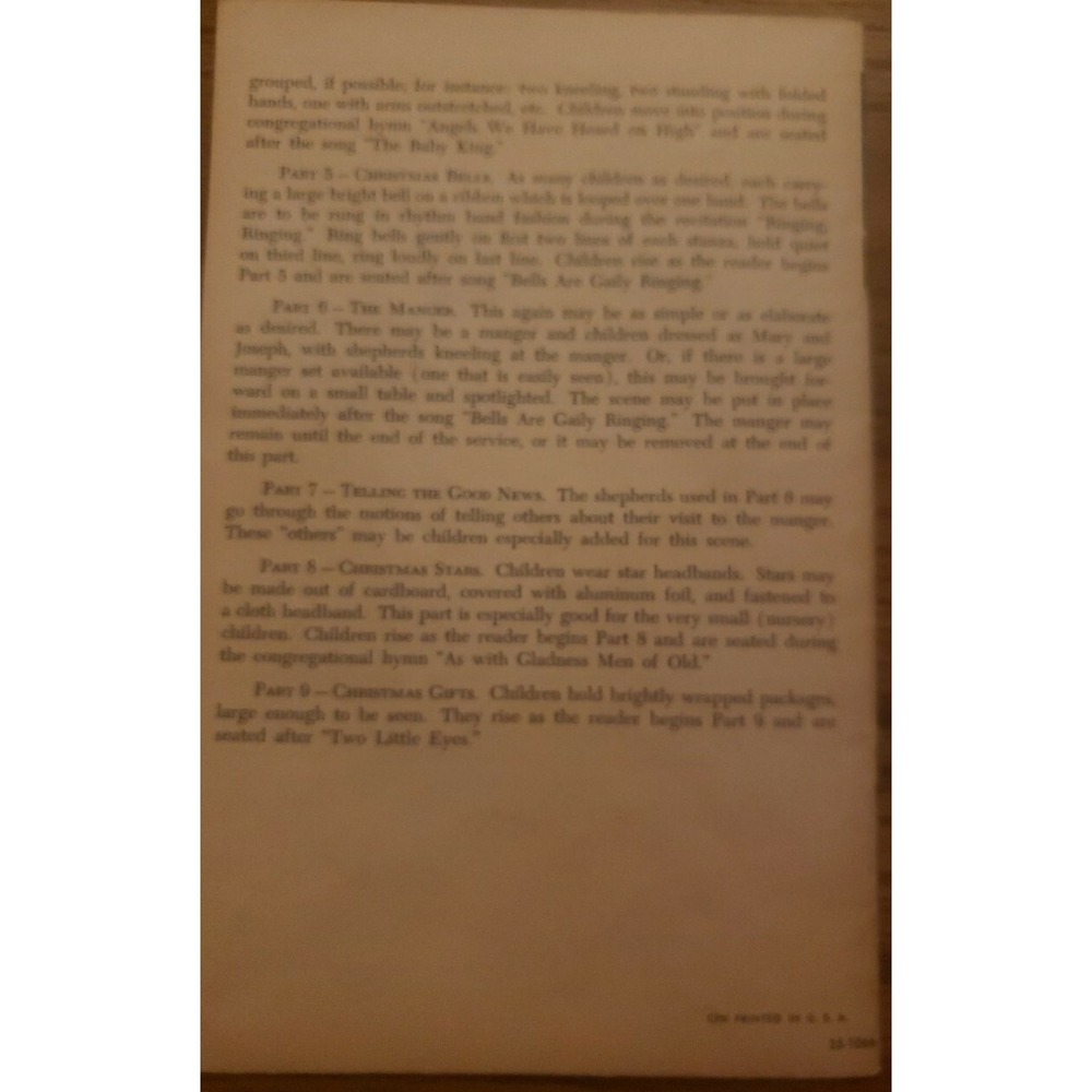 Children Tell of Christmas Vintage 1959 Song Book - Picture 2 of 4